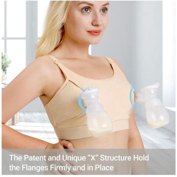 Mom cozy hands-free pumping/nursing maternity bra set of 2/ XL - Picture 2 of 10